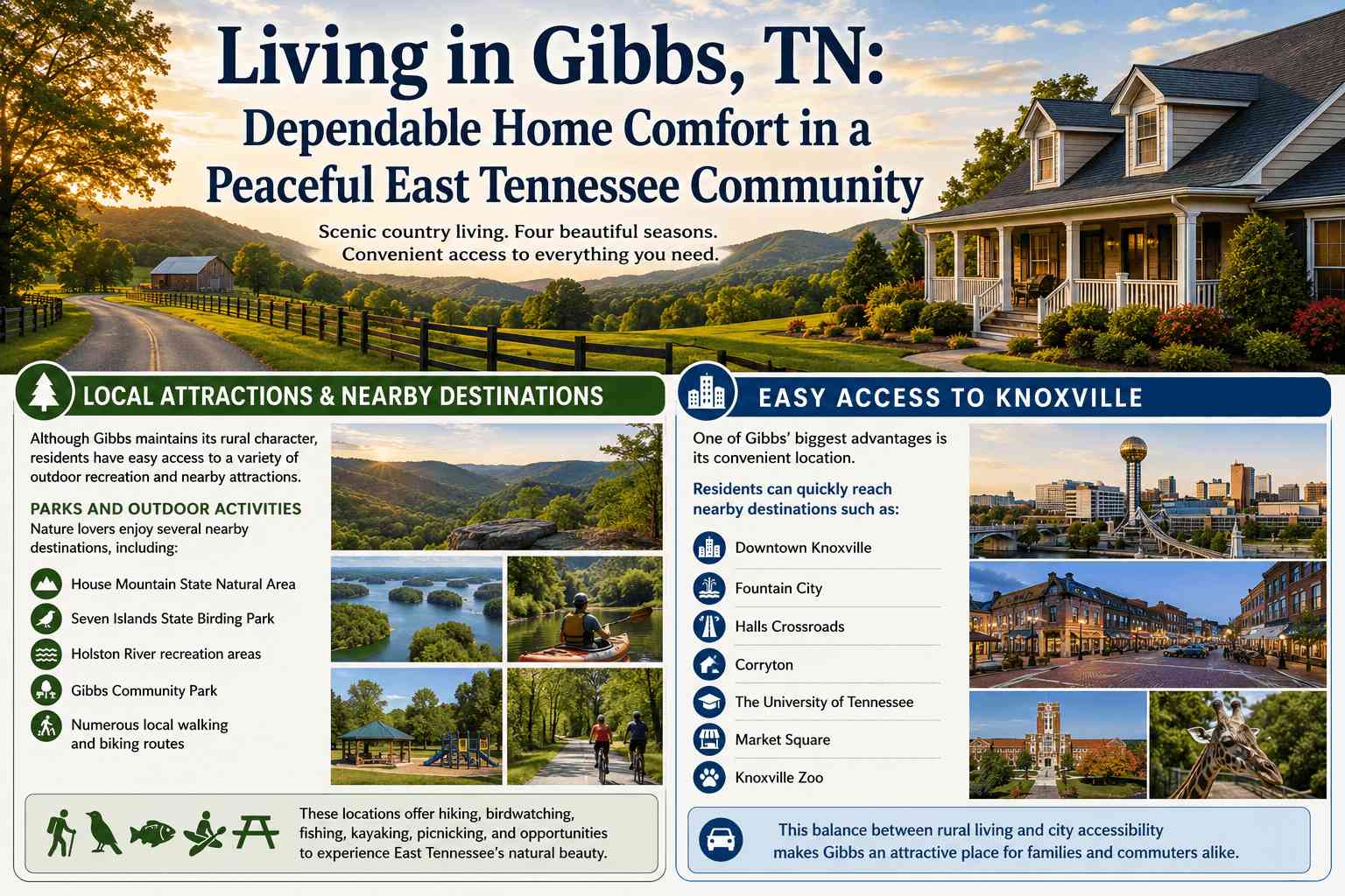 Living in Gibbs, TN: Dependable Home Comfort in a Peaceful East Tennessee Community