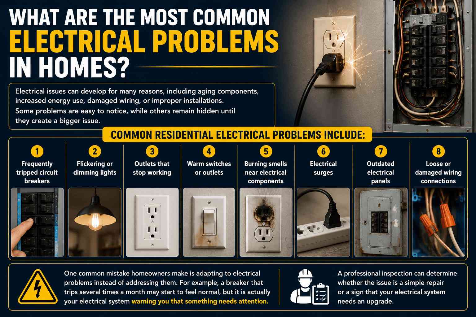 Electrical Problems Homeowners Should Never Ignore: Warning Signs Your Home Needs an Electrician 2 Electrical Problems Homeowners Should Never Ignore: Warning Signs Your Home Needs an Electrician