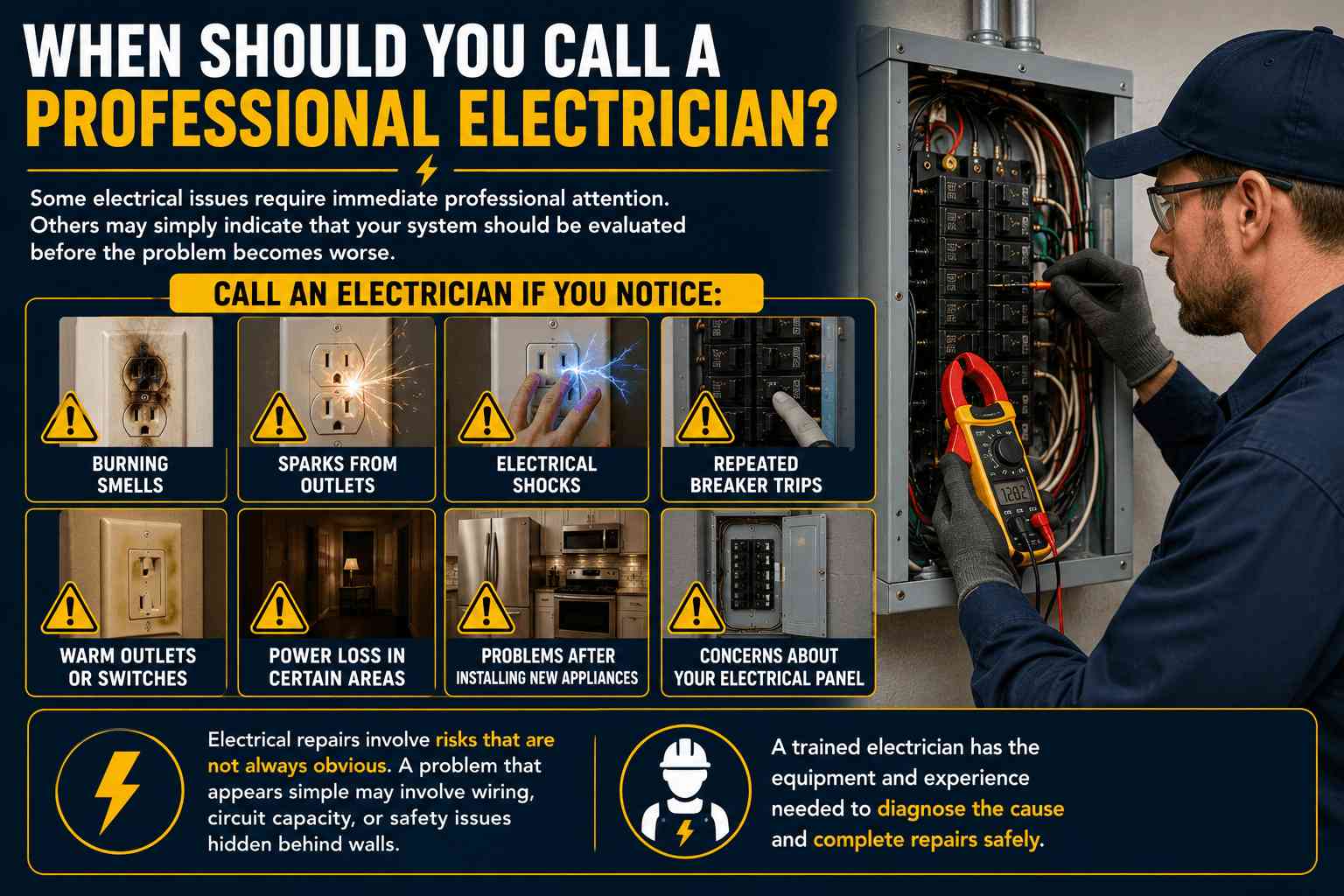 Electrical Problems Homeowners Should Never Ignore: Warning Signs Your Home Needs an Electrician 5 Electrical Problems Homeowners Should Never Ignore: Warning Signs Your Home Needs an Electrician