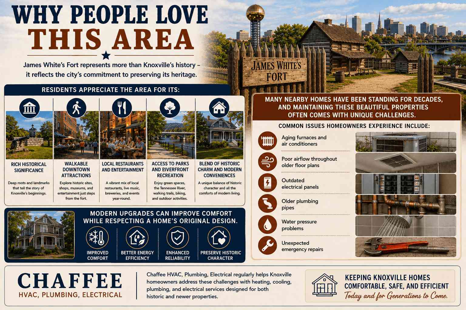 Exploring James White's Fort, Knoxville's Historic Landmark, and Caring for Older Homes
