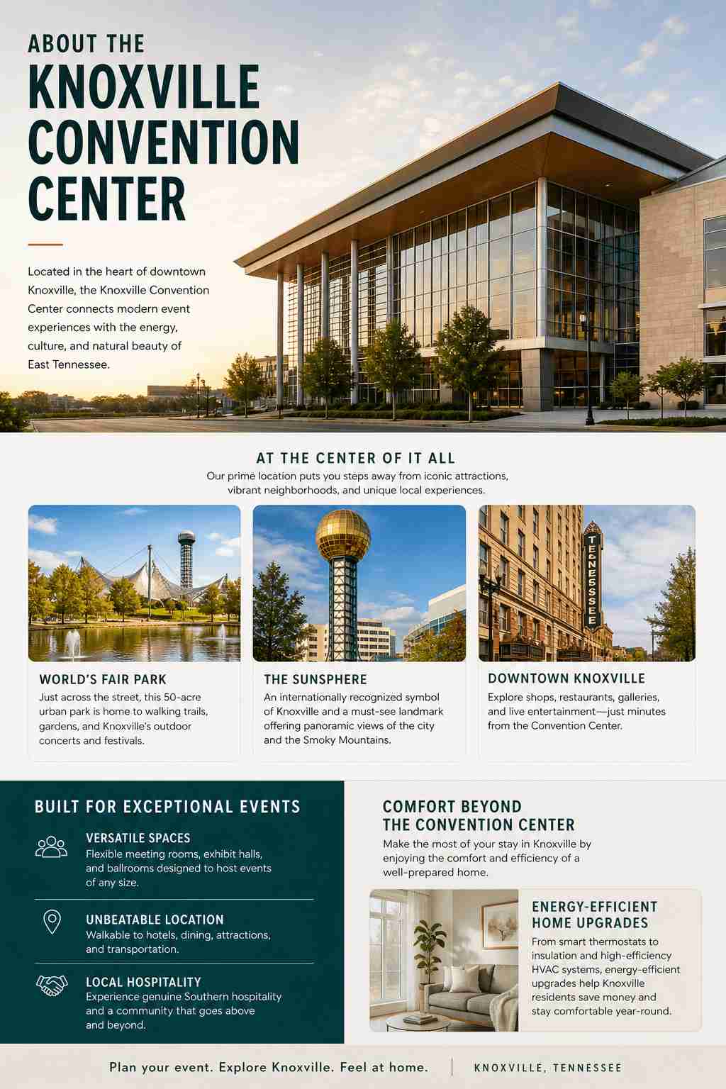 Exploring Knoxville Convention Center Downtown While Keeping Your Home Comfortable Year-Round