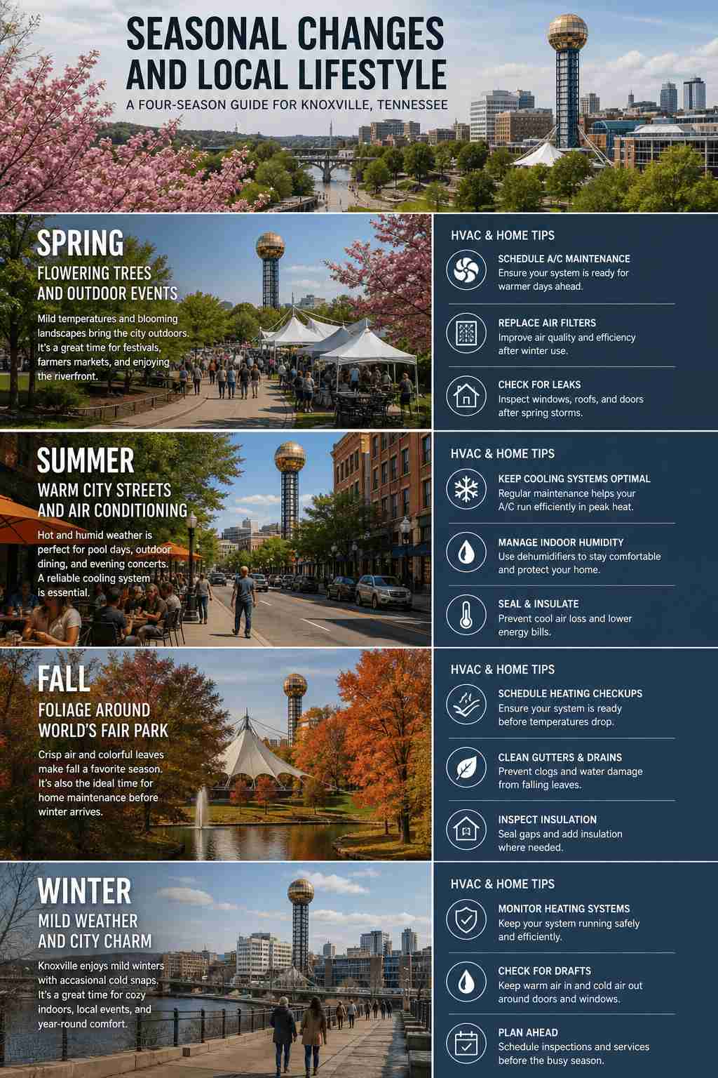 Exploring Knoxville Convention Center Downtown While Keeping Your Home Comfortable Year-Round