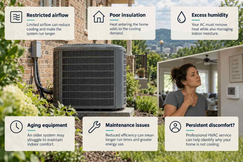 Why Your AC Runs Constantly but Your House Still Feels Warm: How to Fix Cooling Problems During Knoxville Summers 2 Introduction