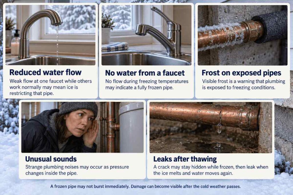 What Are the Warning Signs of a Frozen Pipe