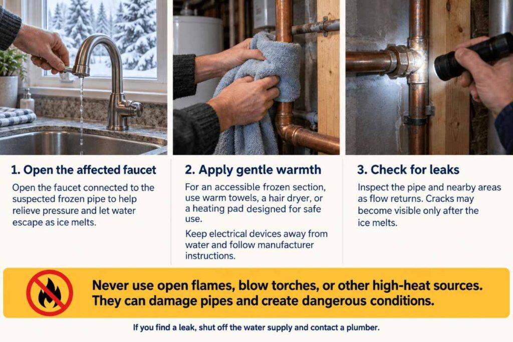 What Should You Do If You Think a Pipe Is Frozen